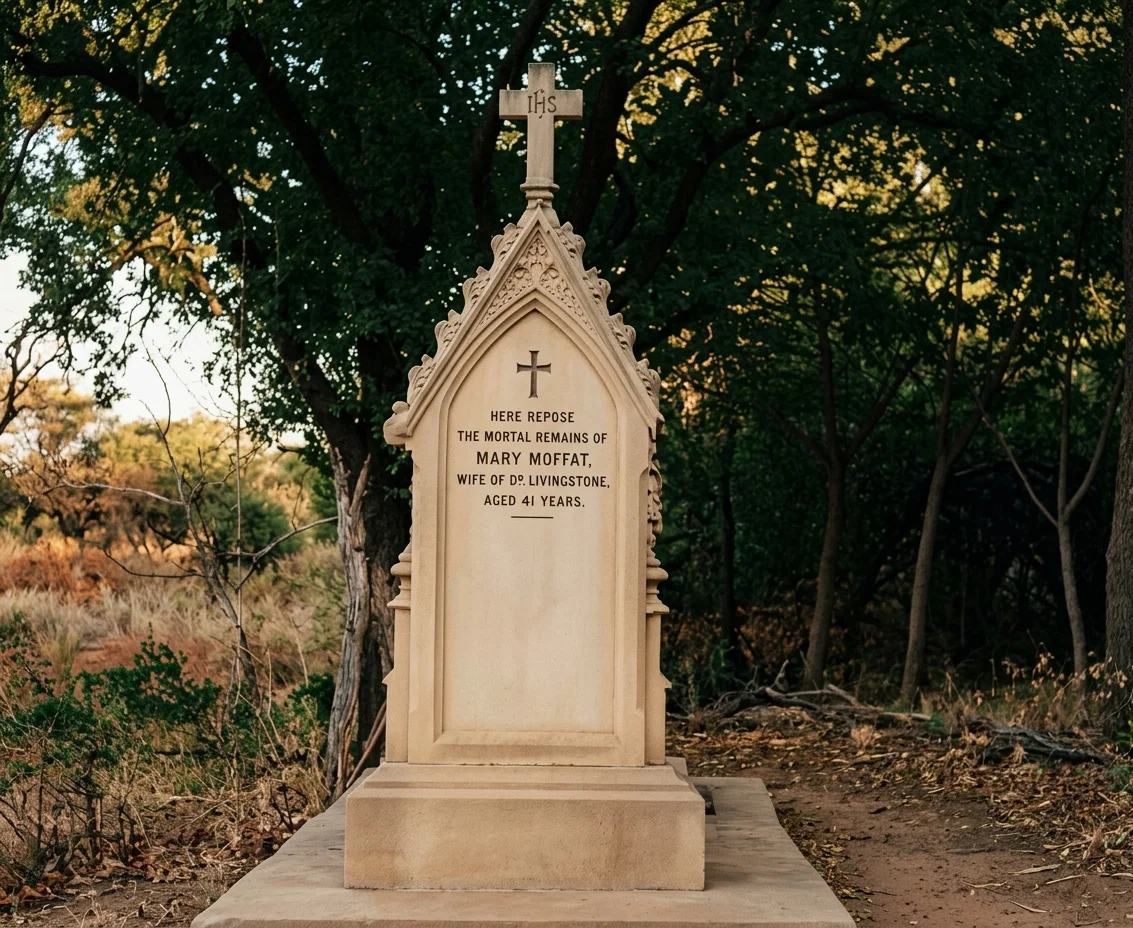 GRAVE OF ‘MARY MOFFAT, WIFE OF DR. LIVINGSTONE