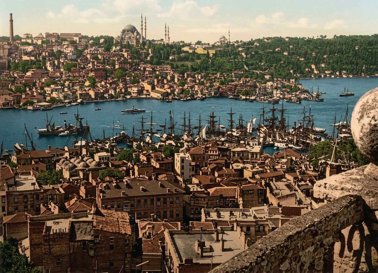 A VIEW OF CONSTANTINOPLE ON THE BOSPORUS