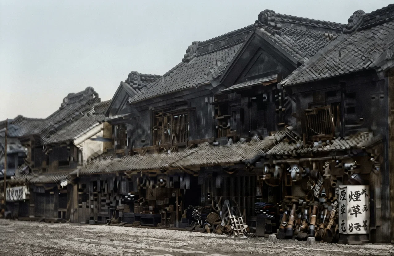 Street Scene in Tokio, Japan.