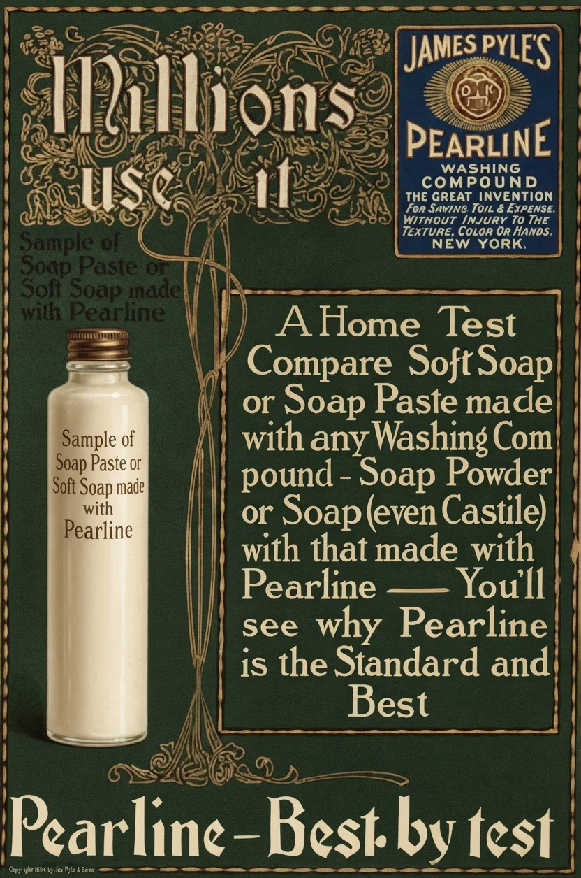 Sample of Soap Paste or Soft Soap made with Pearline