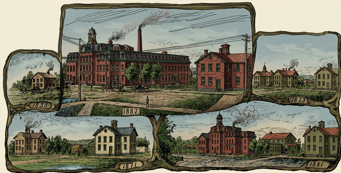 Central Publishing House at Battle Creek, at Different Periods.