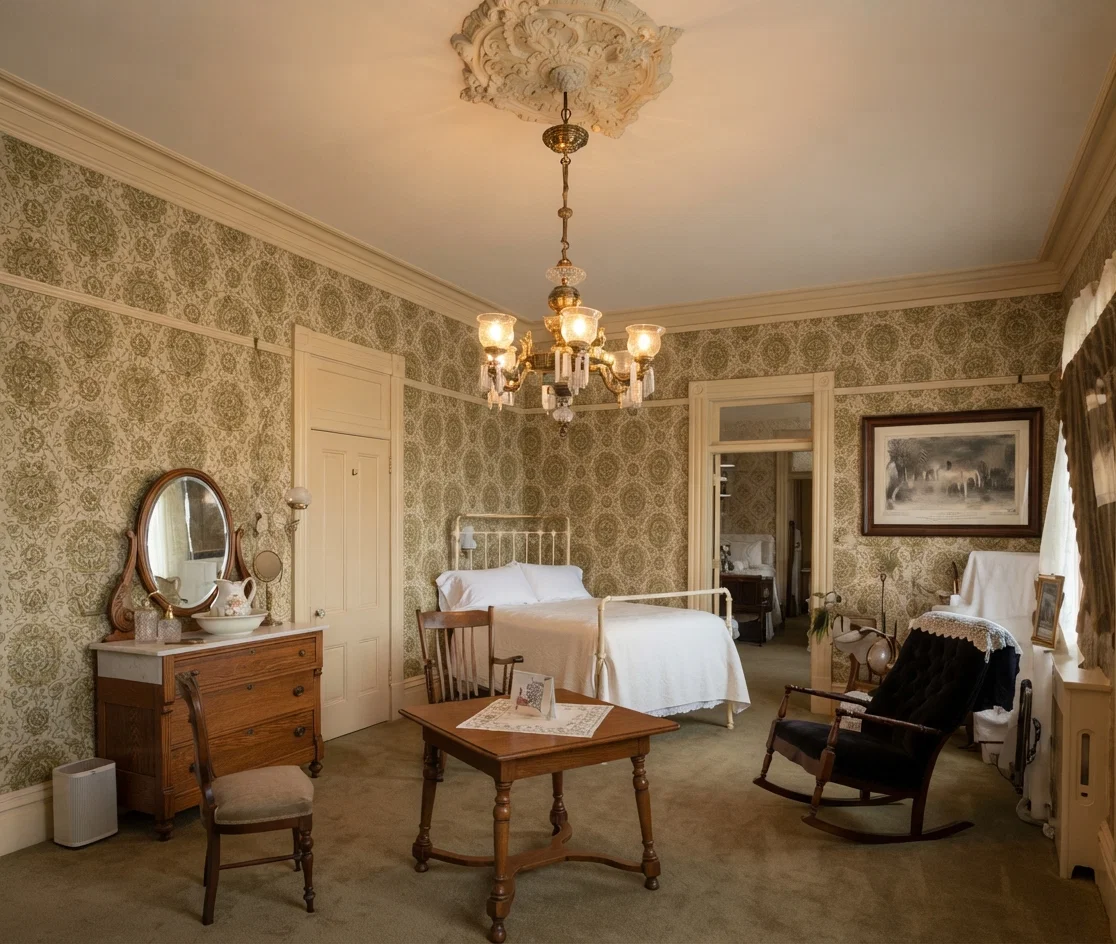 A Patient's Room in the Washington Branch Sanitarium.