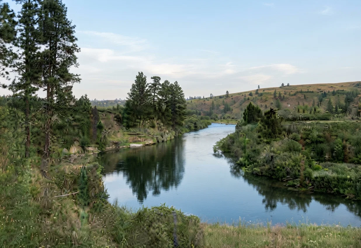 In the Beautiful Valley of the Grande Ronde River, Oregon.