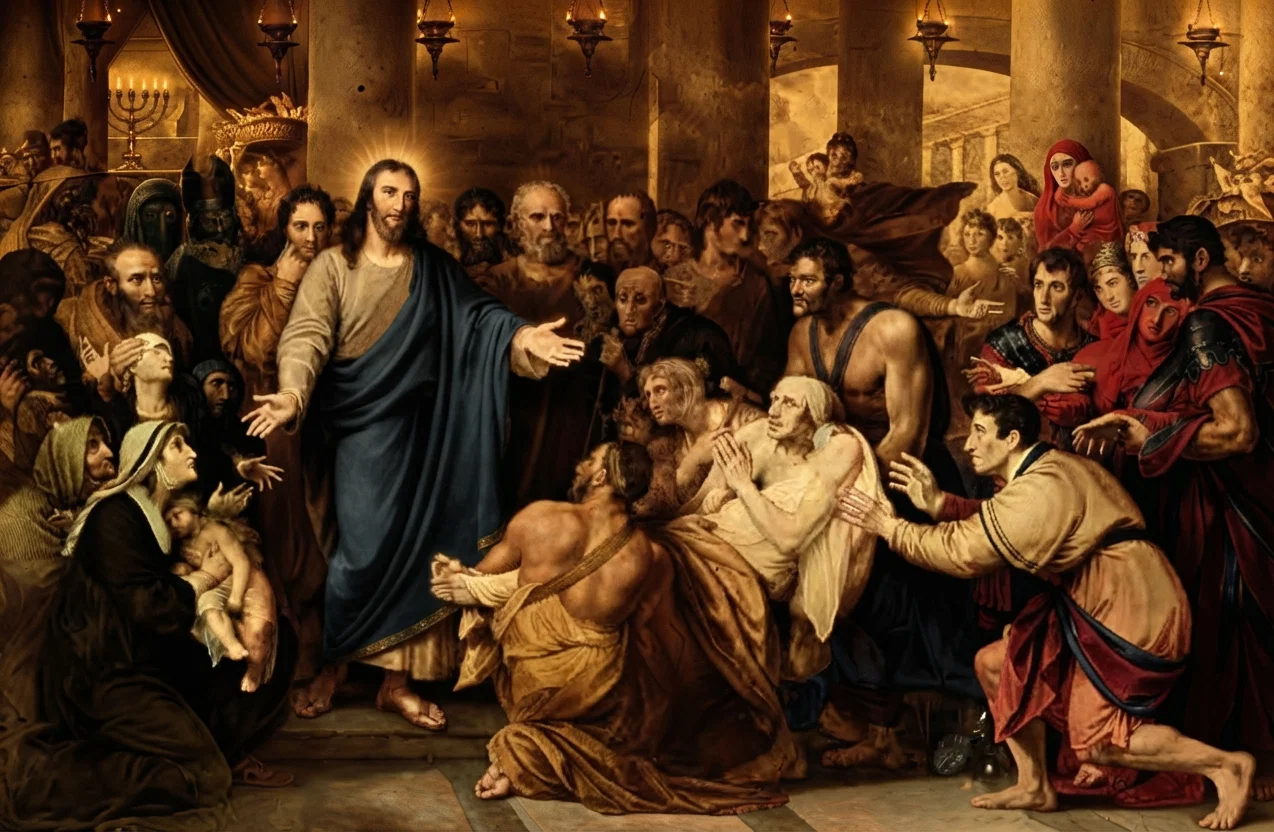JESUS HEALING ALL WHO CAME TO HIM