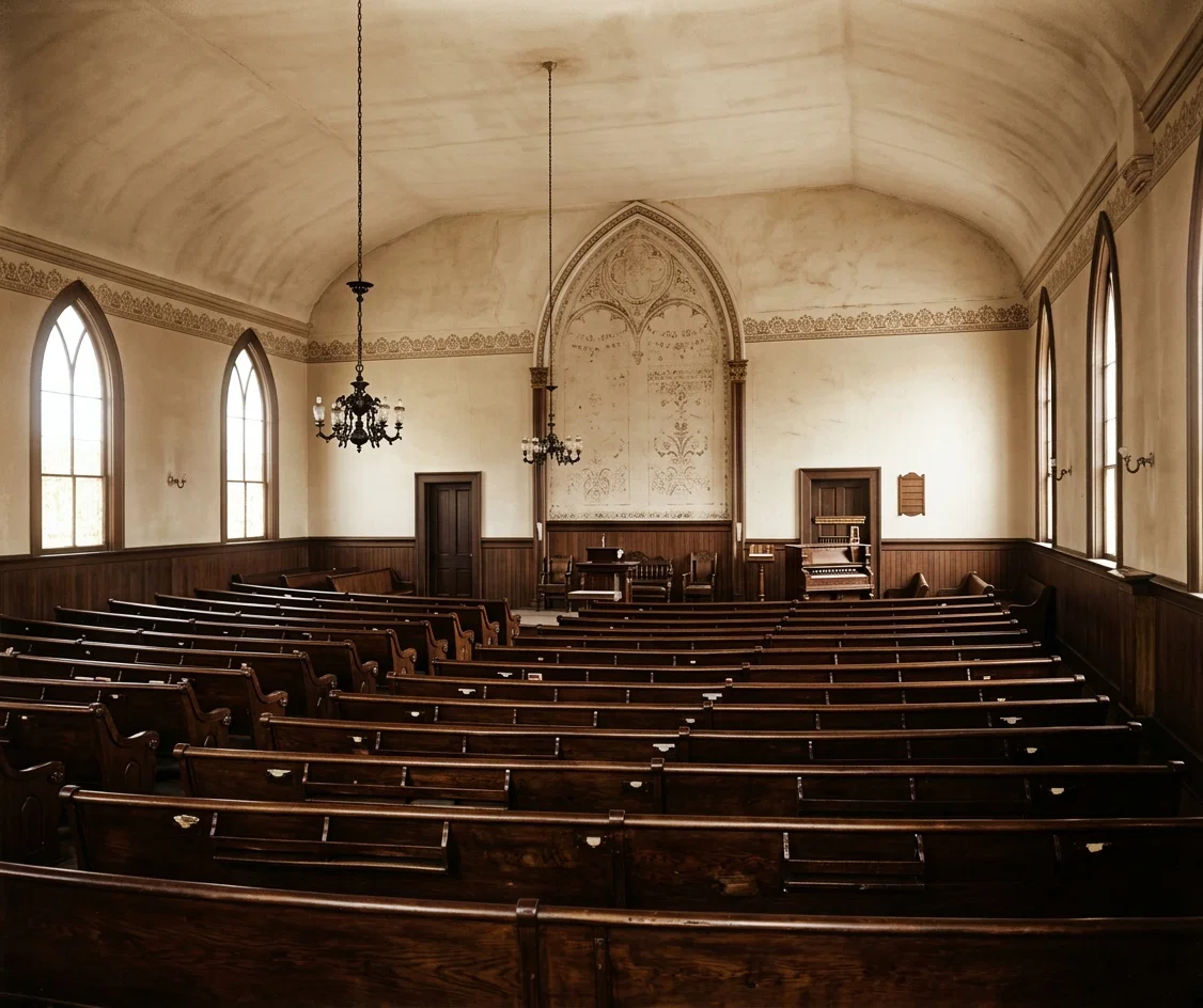 Interior View of the Seventh-Day Adventist Church Building, 914 Laguna Street, San Francisco, Cal.