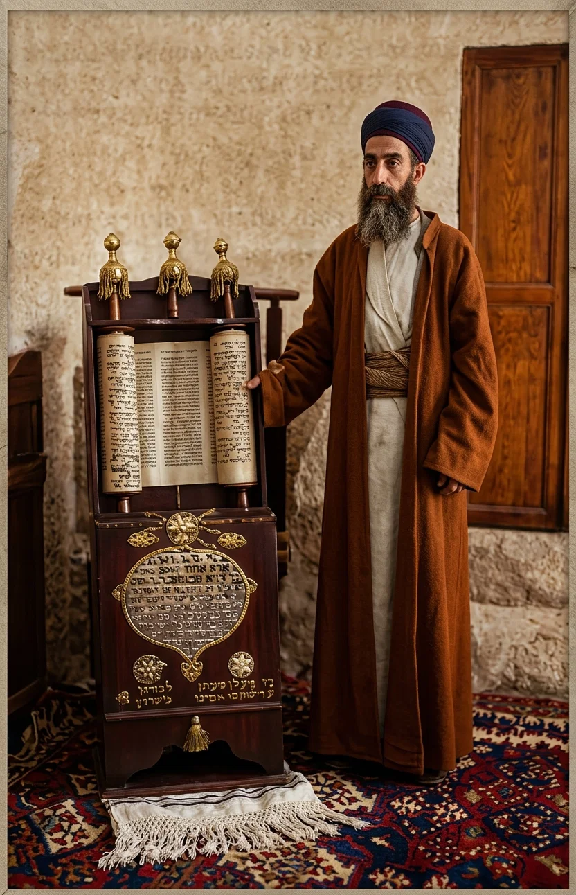 A Samaritan High Priest and Scroll of To-day