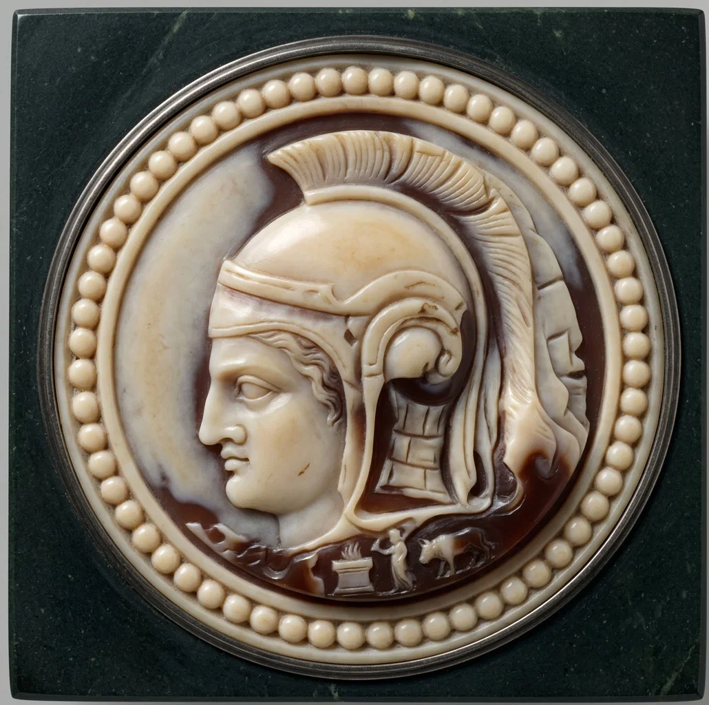 A cameo portrait of Nebuchadnezzar, made as a votive offering to his god