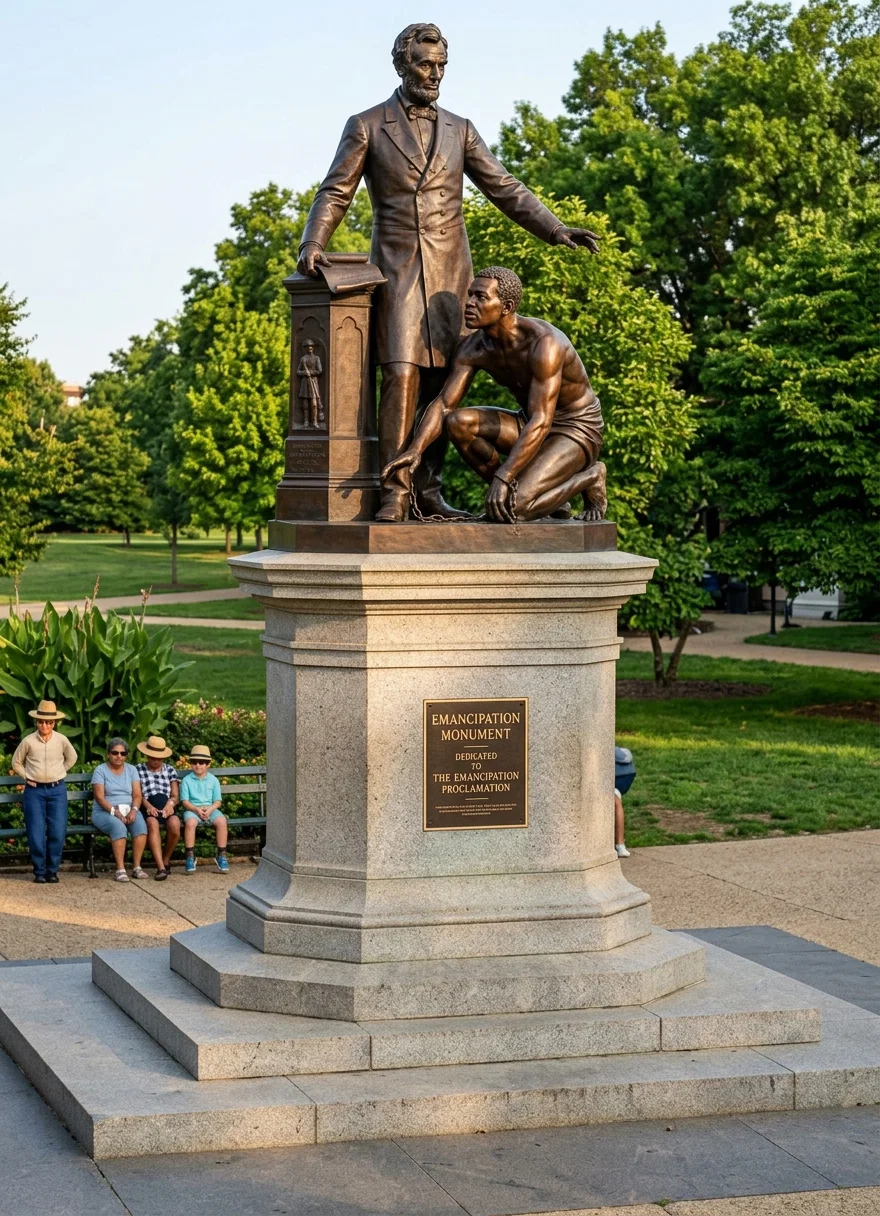 EMANCIPATION MONUMENT, LINCOLN PARK, WASHINGTON