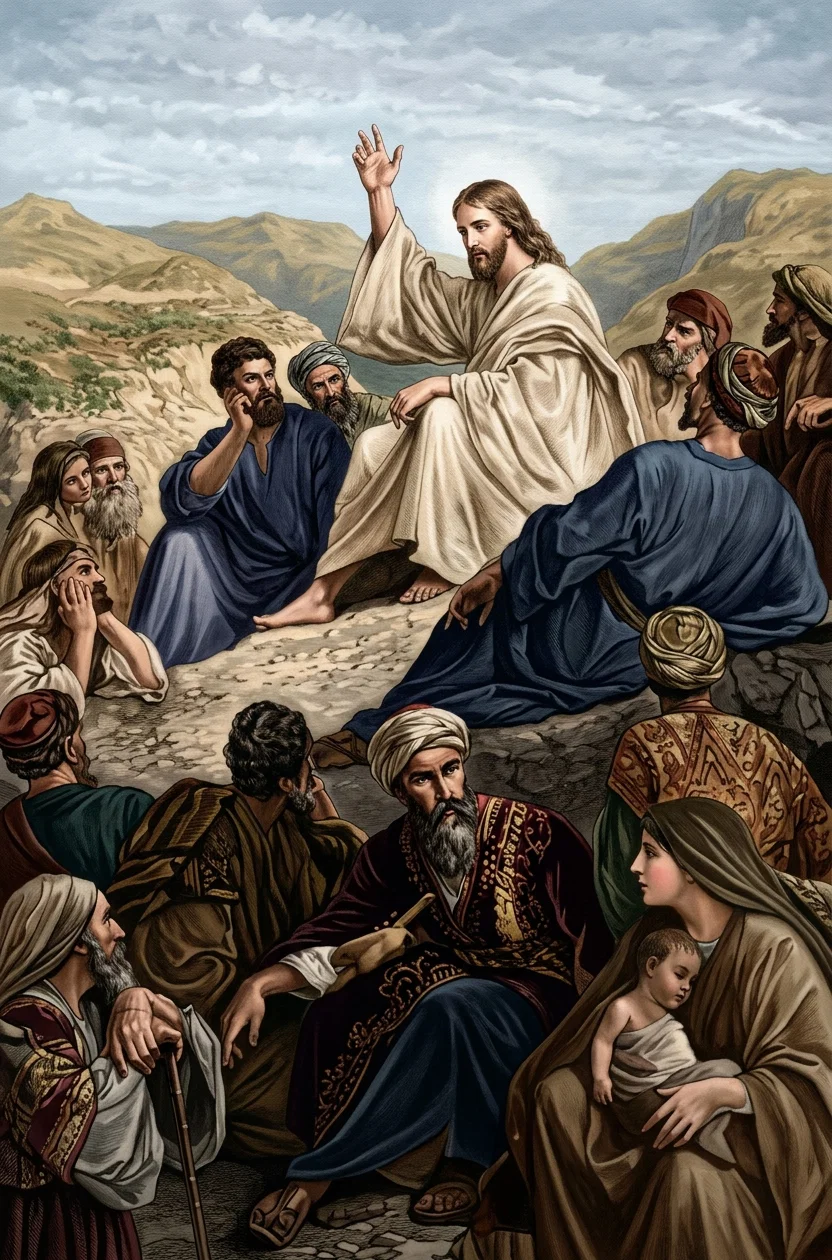 “He seems to have forgotten for a moment that He is in the world and not in heaven, and He uses the familiar salutation of the world of light.”