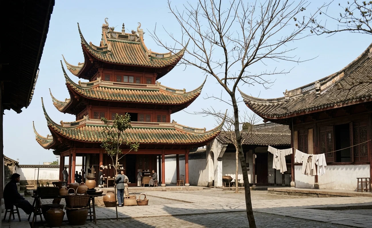 TEMPLE OF LOONG-HUA, SHANGHAI
