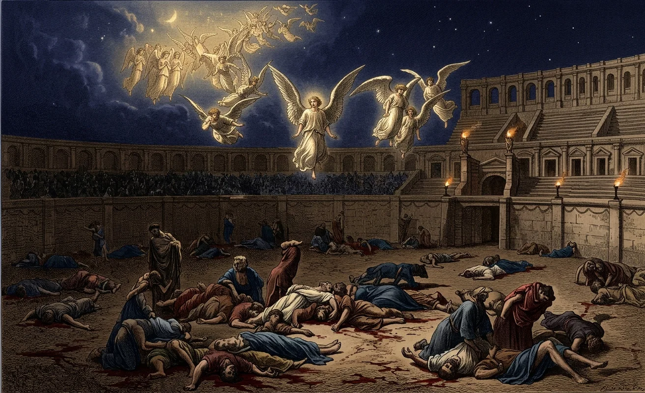 EARLY CHRISTIAN MARTYRS IN THE ROMAN COLOSSEUM