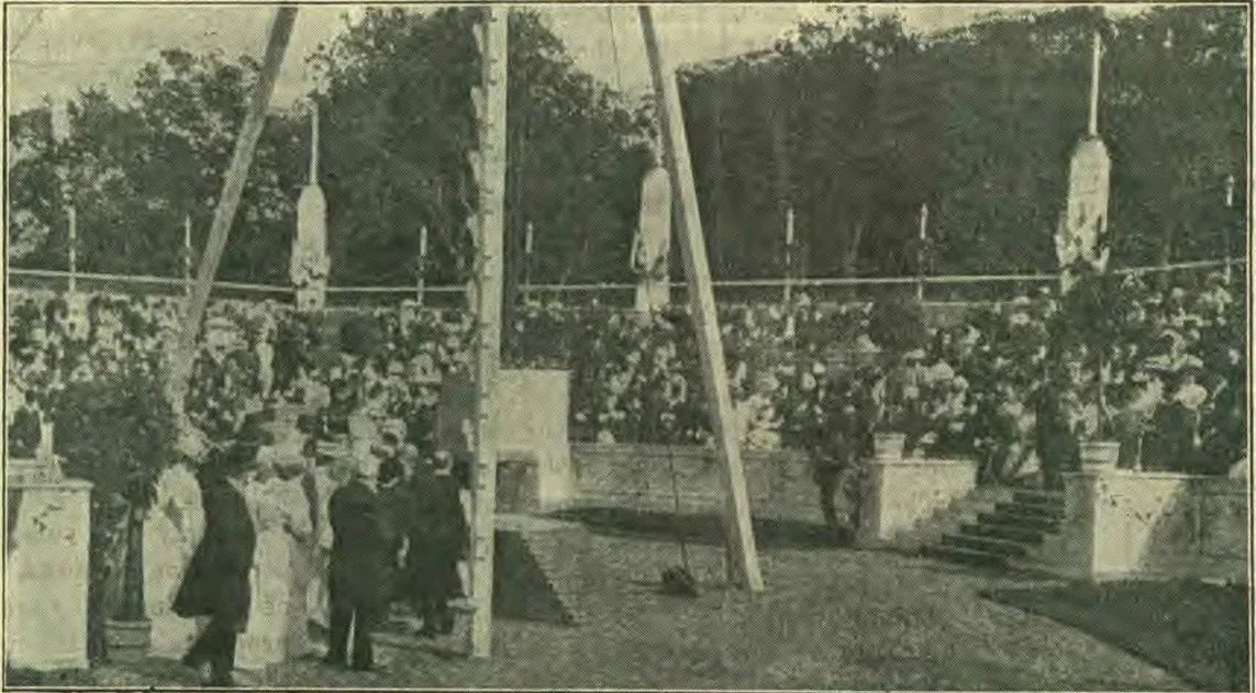 Laying the Corner-stone of the Palace of Peace.