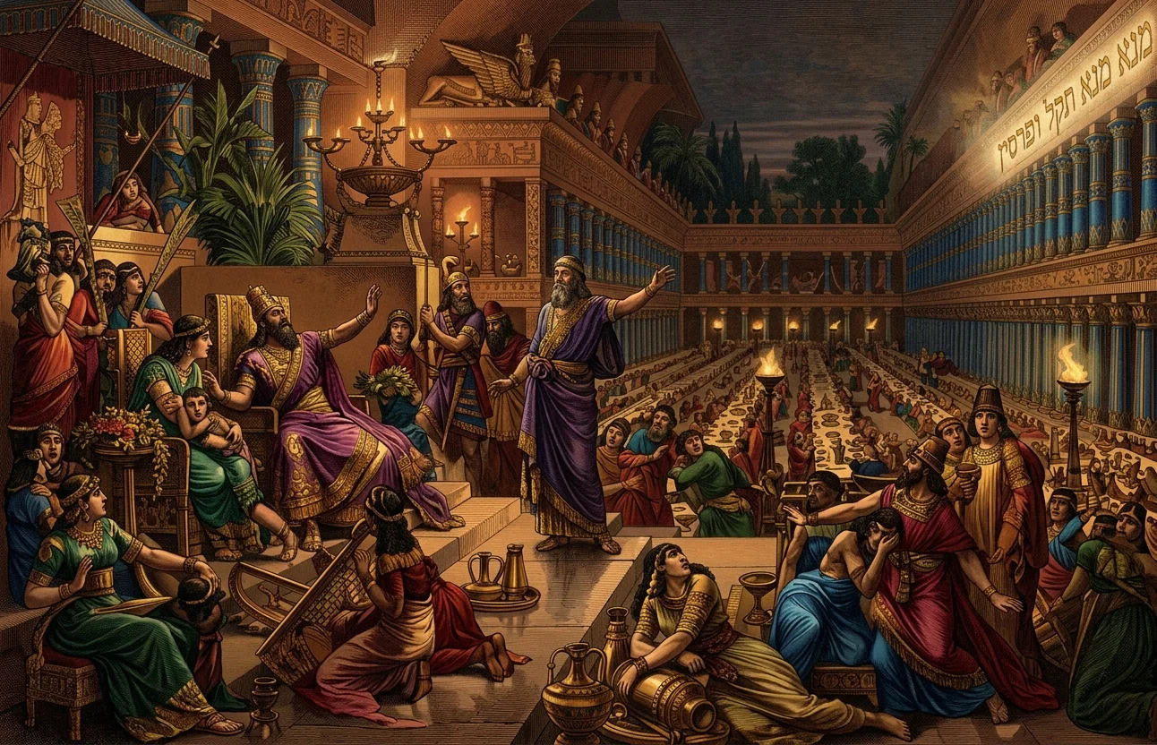 THE LAST MAD REVEL—BELSHAZZAR'S FEAST.