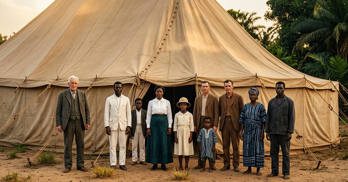 TENT COMPANY AT SHERBRO, WEST AFRICA