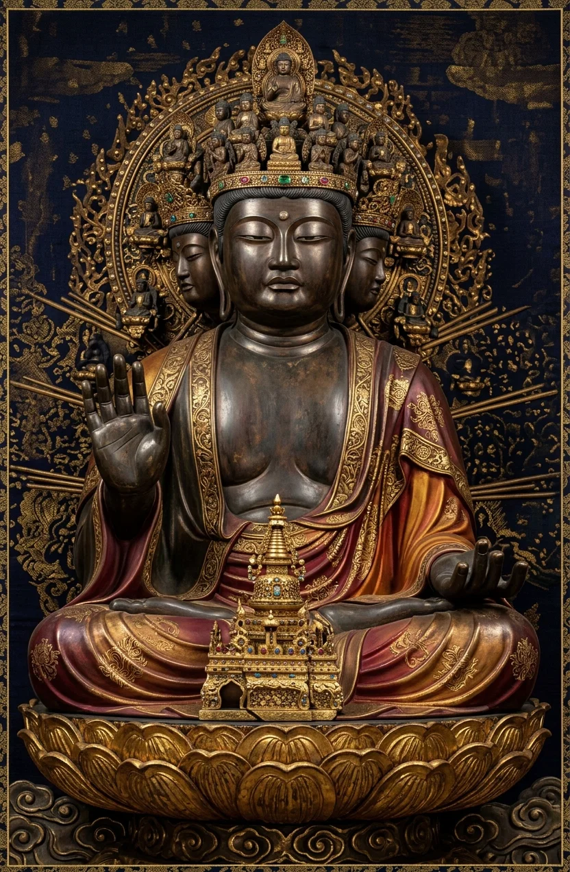 Buddhist God.