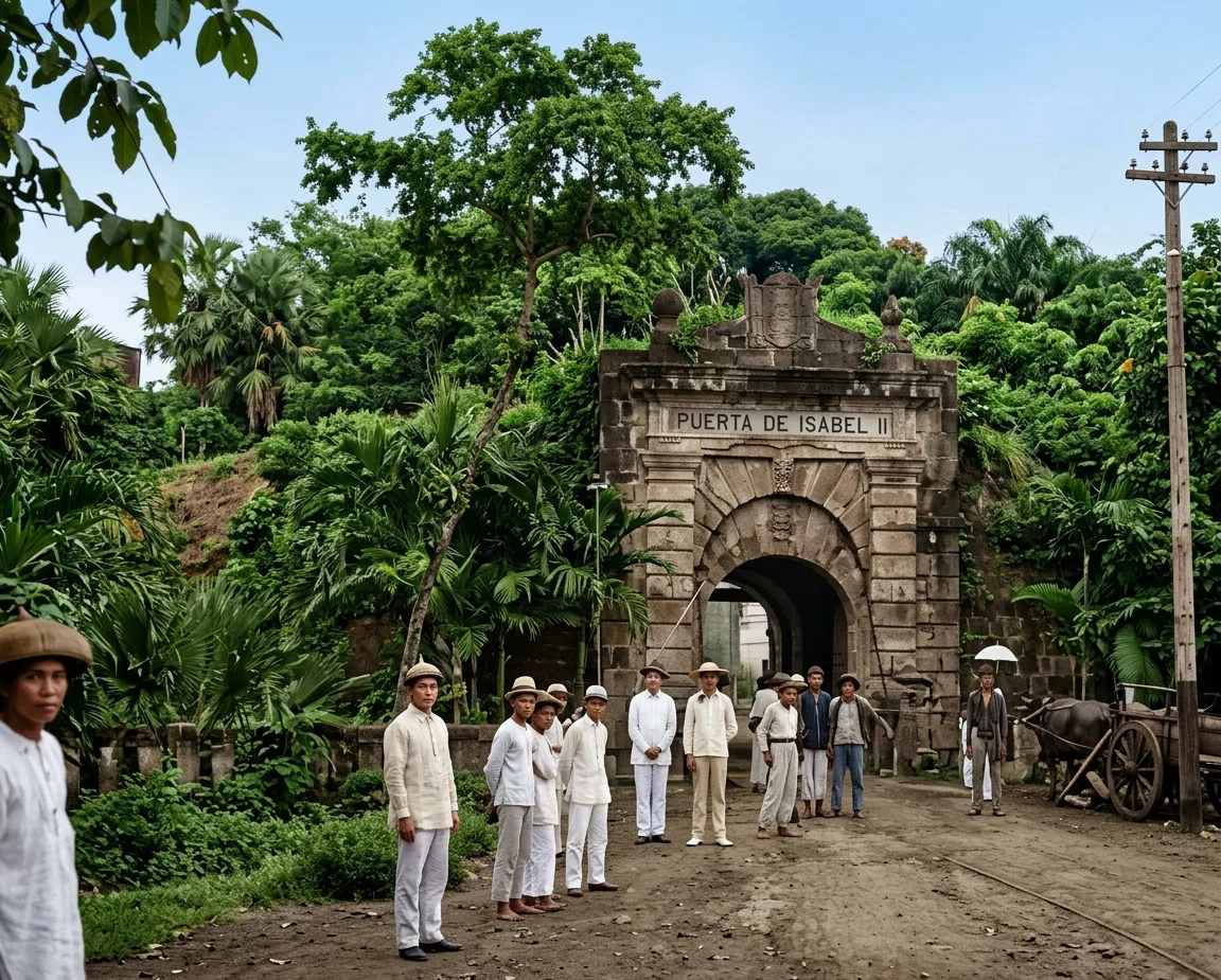 The Gate of Isabella, at Manila.