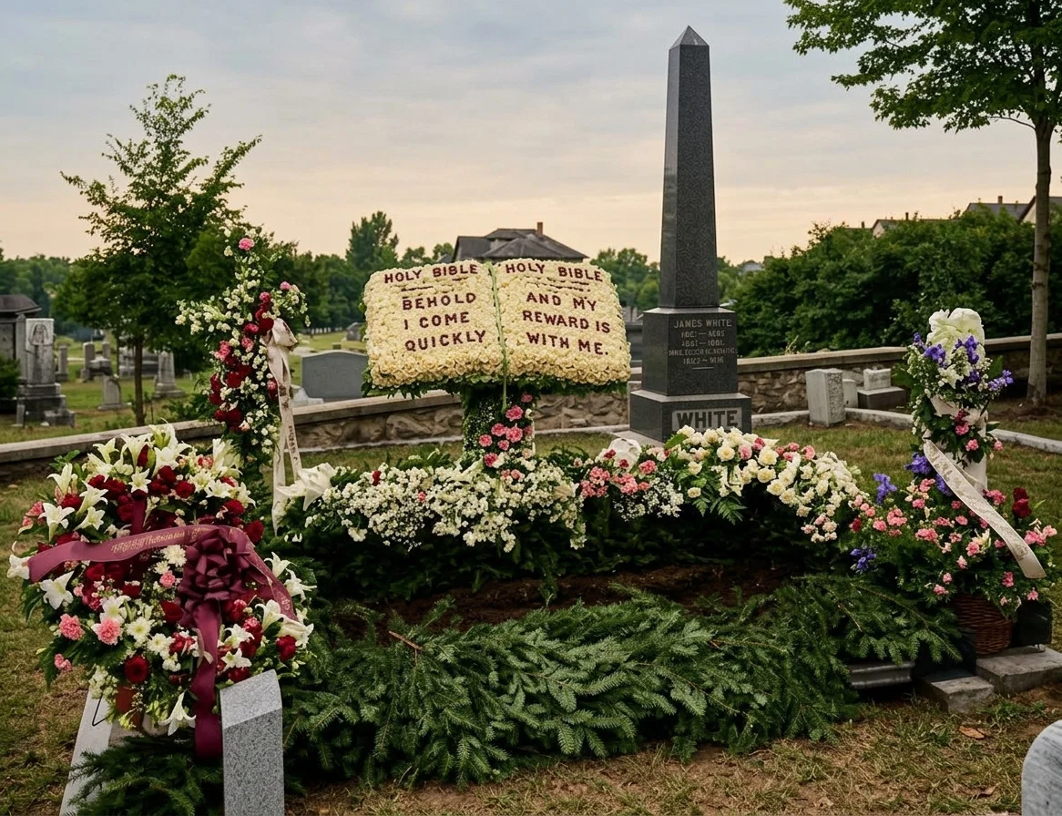 AT THE GRAVE, TAKEN AFTER THE FRIENDS DISPERSED, AND JUST BEFORE THE GRAVE WAS FILLED