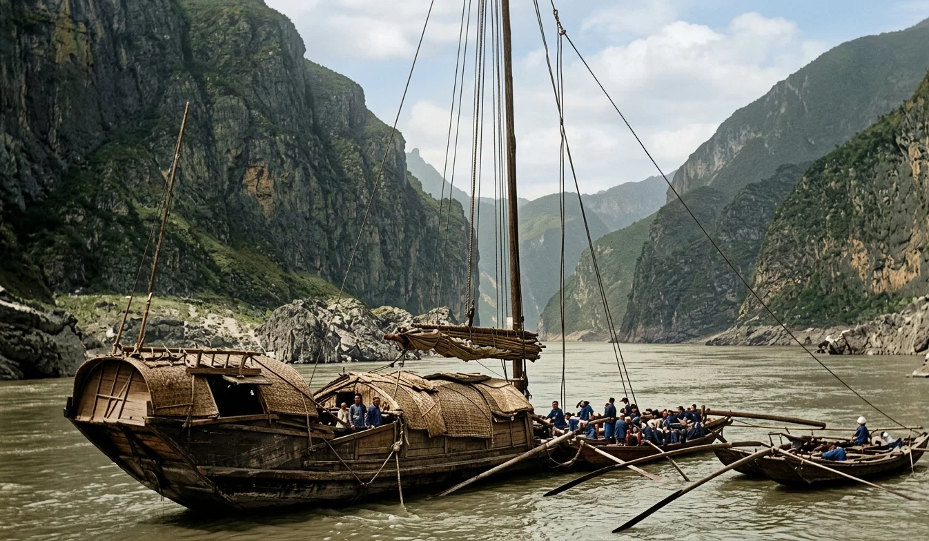Cargo junk, lifeboats, and the Tung Ling Rock, where the German steamer was wrecked. (Description of this is given on page 13 of REVIEW, July 23.)