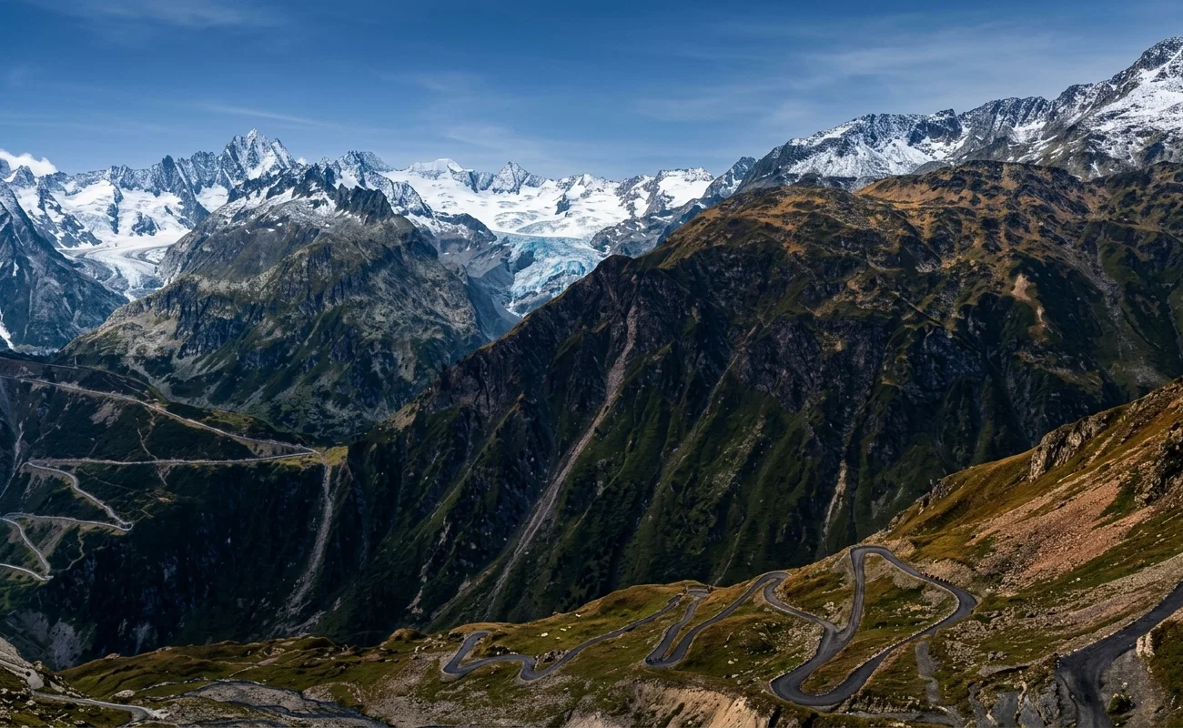 Where Alpine Snows Hang to Their Mountain Peaks throughout the Year.