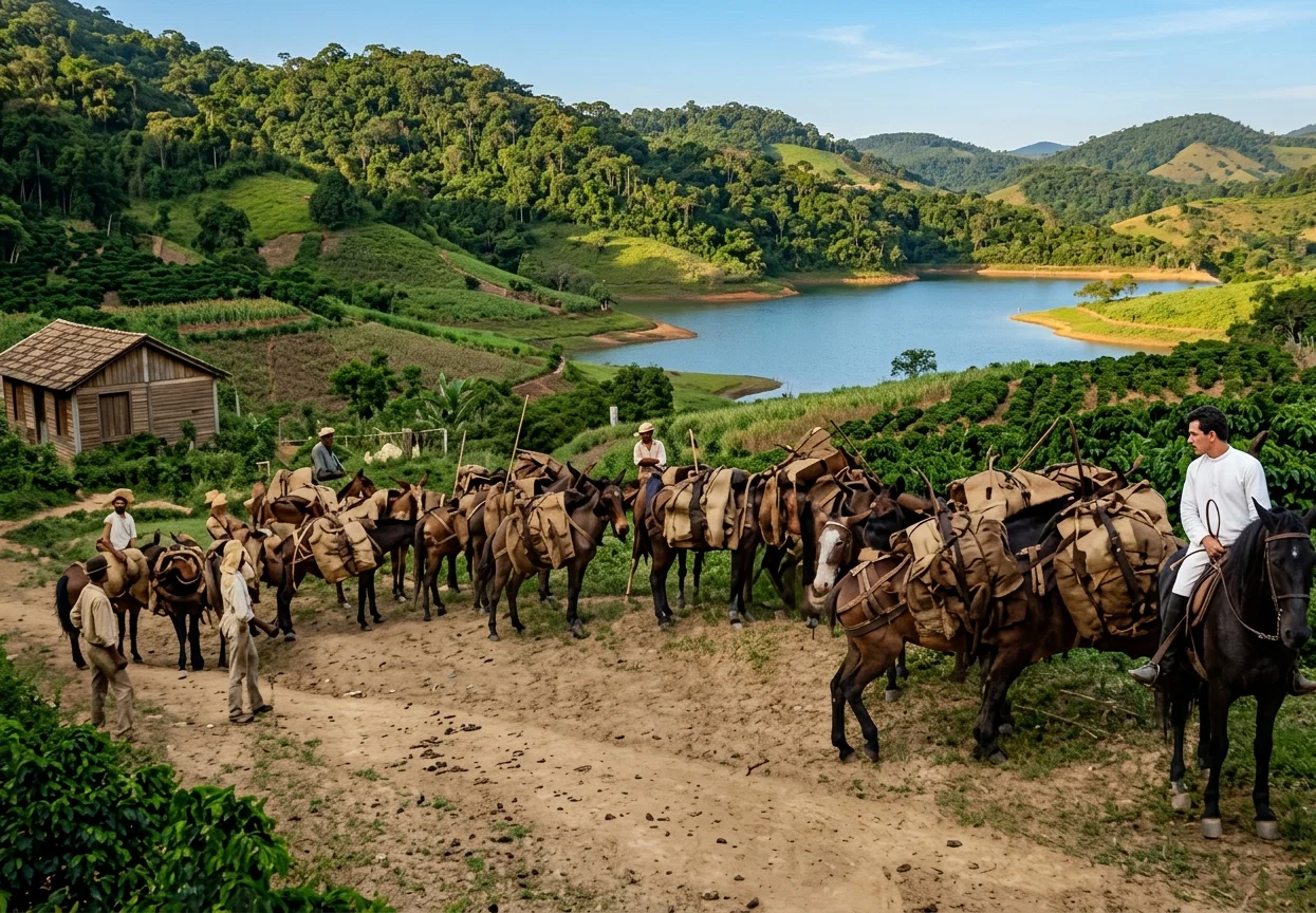 A Pack-train in Brazil.