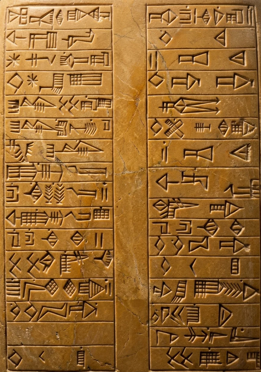 PORTION OF INSCRIPTION ON THE VOTIVE VASES OF LUGAL-ZAGGISI