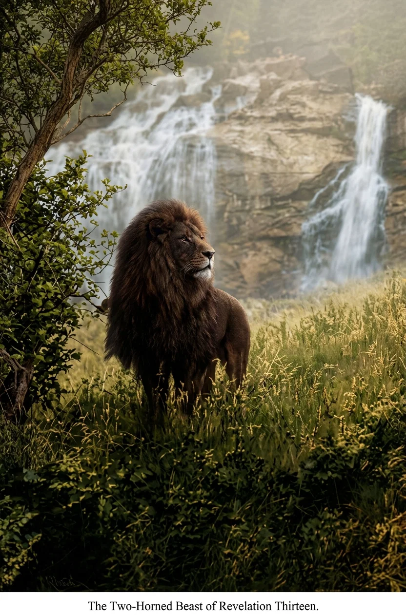 The Two-Horned Beast of Revelation Thirteen.