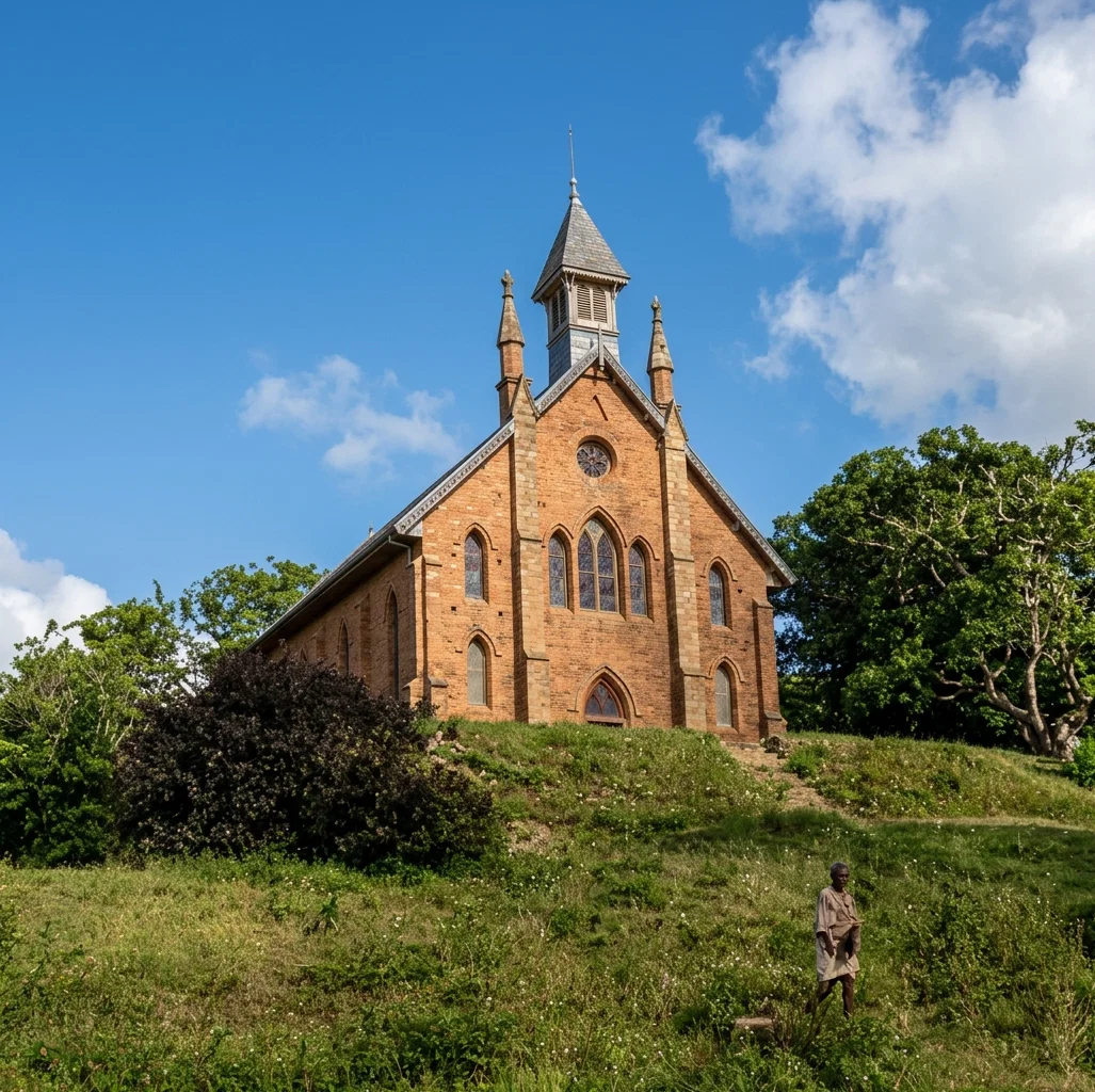A VILLAGE CHURCH IN THE ISLAND OF MADAGASCAR