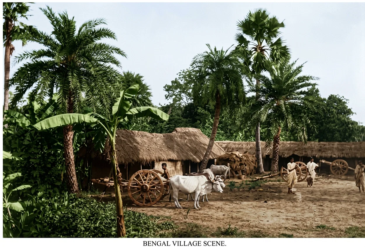 BENGAL VILLAGE SCENE