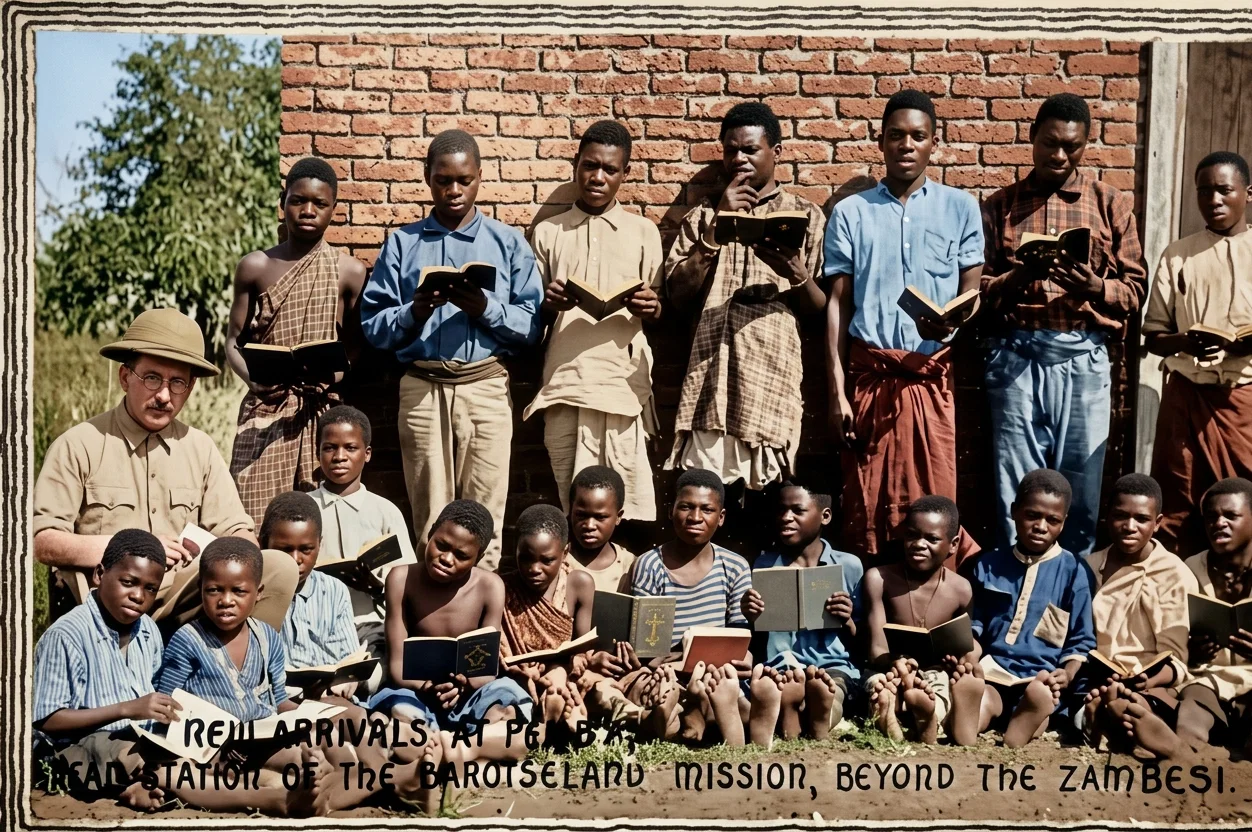 NEW ARRIVALS AT THE BAROTSE MISSION, BEYOND THE ZAMBESI