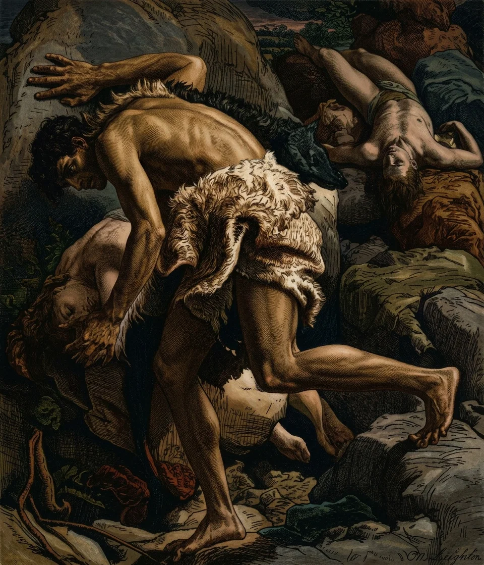 CAIN AND ABEL. Lord Leighton