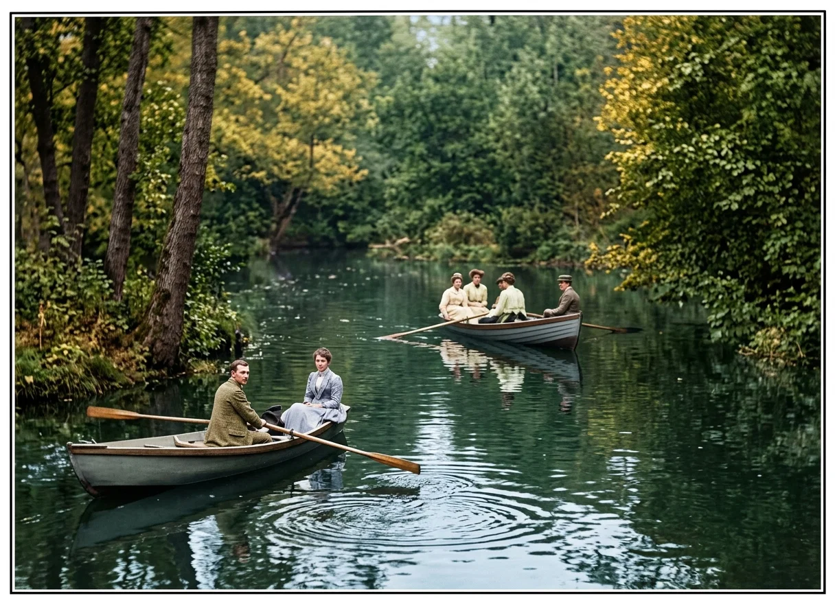 Scene on the Sligo, Near the College