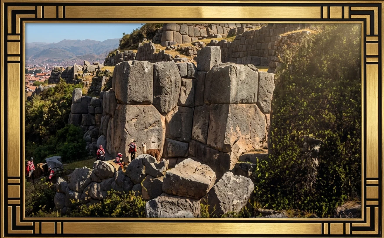RUINS OF THE INCAS' FORTRESS, CUZCO, PERU