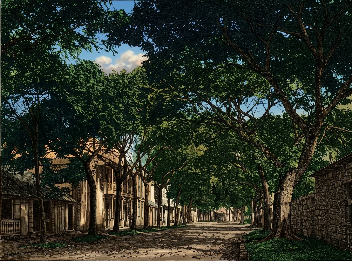 A STREET IN PAPEETE, TAHITI