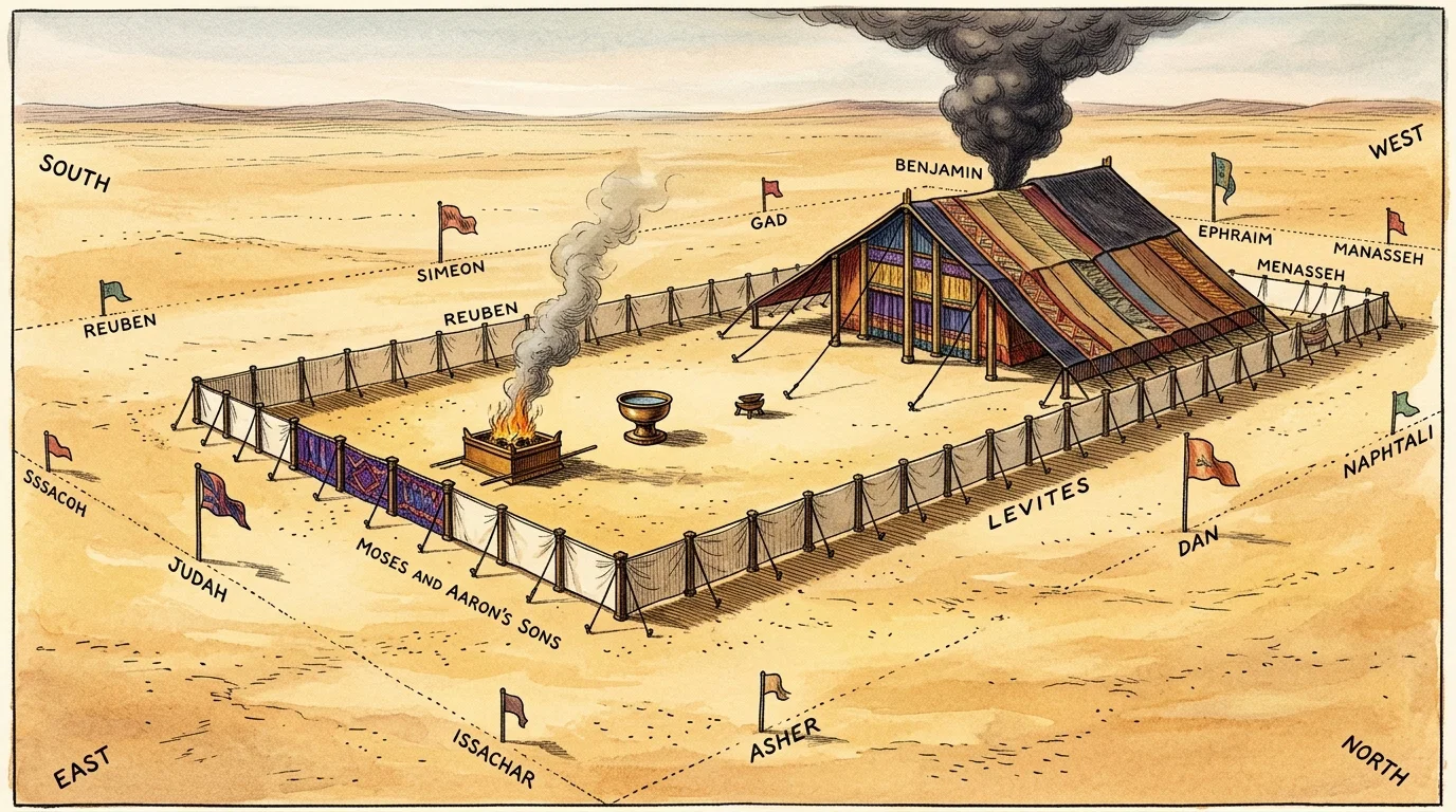 THE TABERNACLE AND THE COURT