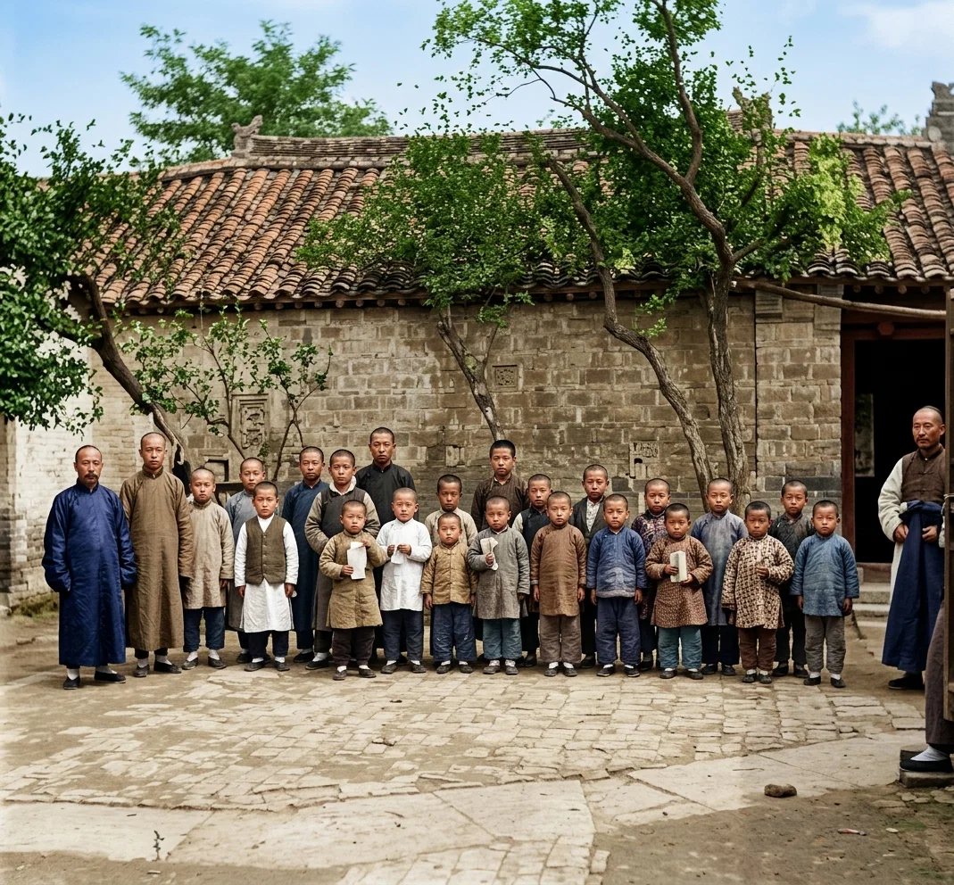 BOYS’ SCHOOL, LO SHAN, HONAN, CHINA