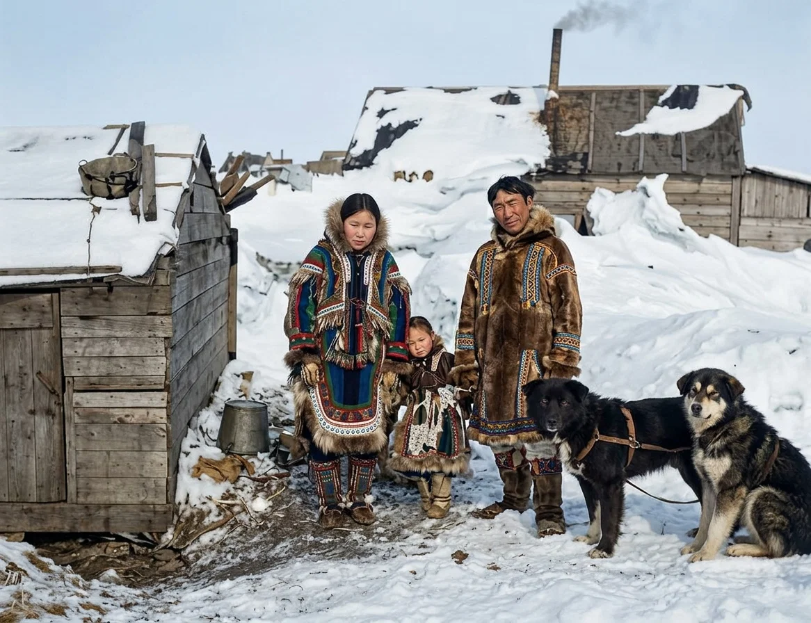 HAPPY JACK, FAMILY, AND DOGS, NOME, ALASKA