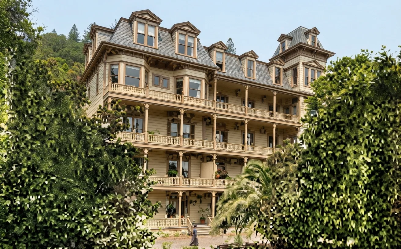 Reached by Southern Pacific Railroad from San Francisco or Oakland. Write for free booklet 16. Address, St. Helena Sanitarium, Sanitarium, Cal.