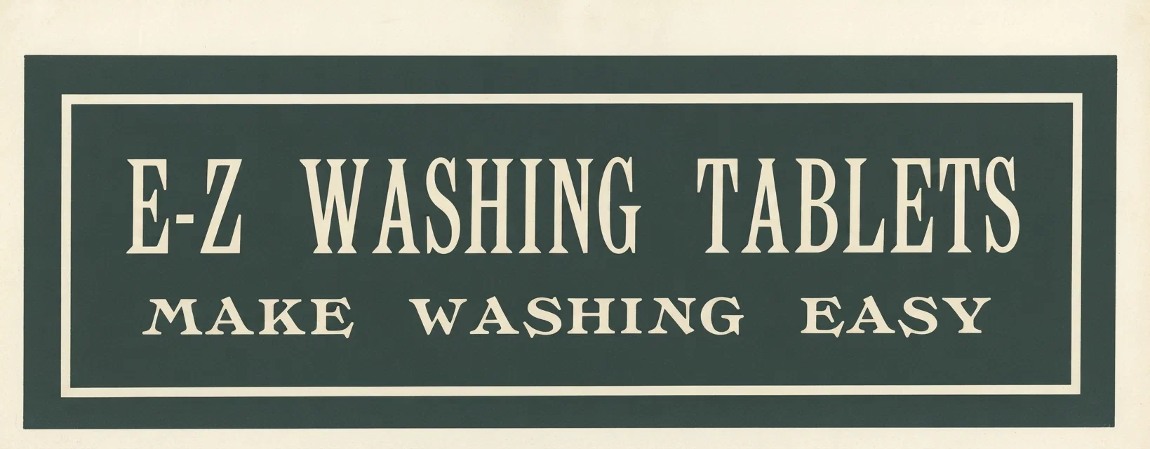 E-Z WASHING TABLETS MAKE WASHING EASY