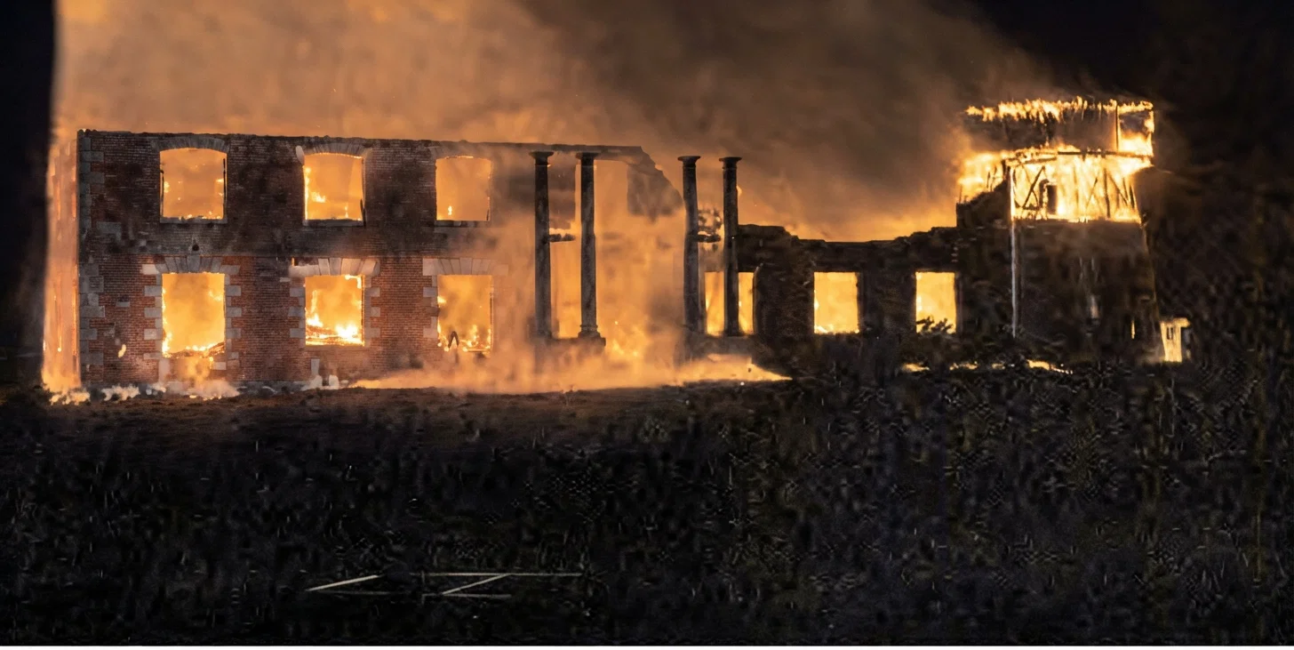 THE PACIFIC PRESS AFTER THE FIRE.