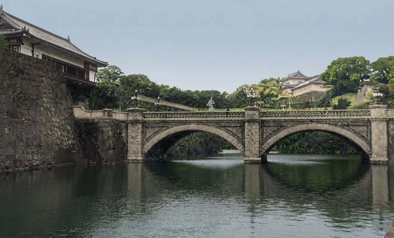 Entrance to Imperial Residence, Tokyo.