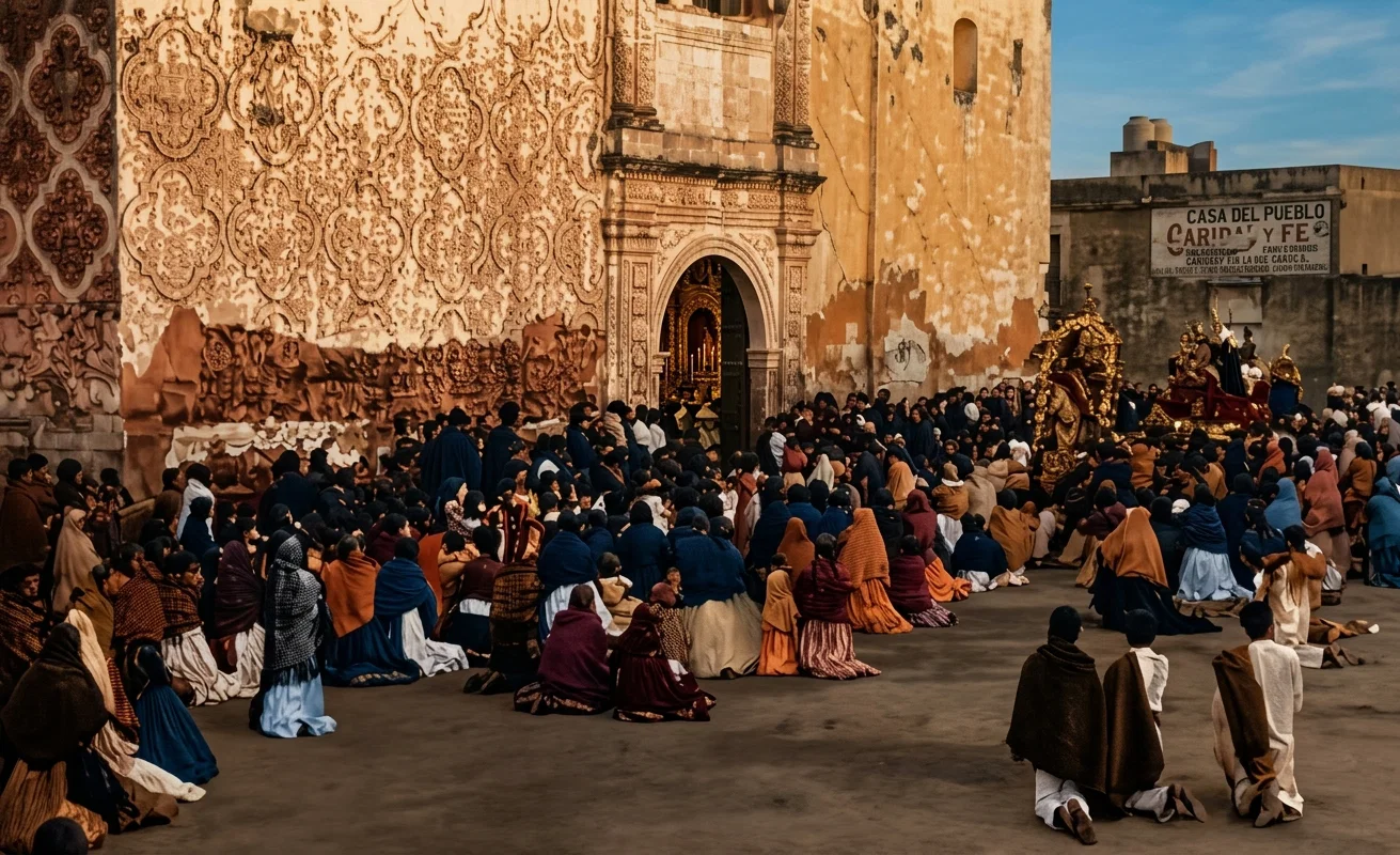 A CATHOLIC CHURCH IN A SPANISH-SPEAKING FIELD, FILLED TO OVERFLOWING