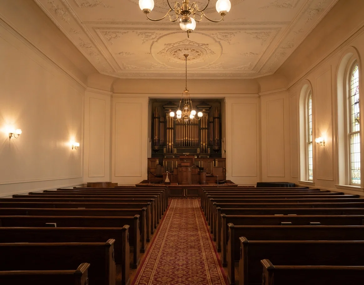 Interior of Nashville Memorial Church,