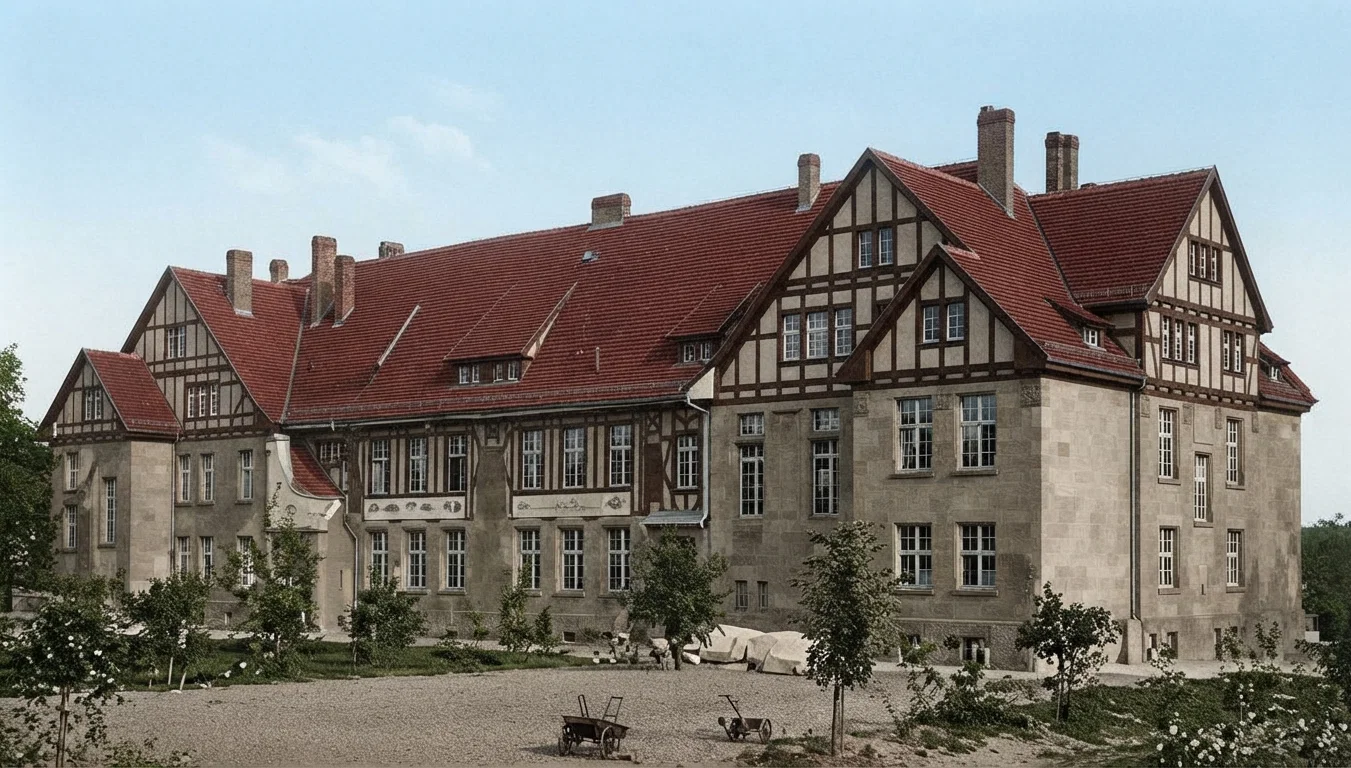 NEWEST SCHOOL BUILDING AT FRIEDENSAU