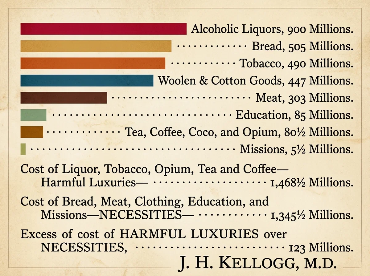Alcoholic Liquors, 900 Millions.