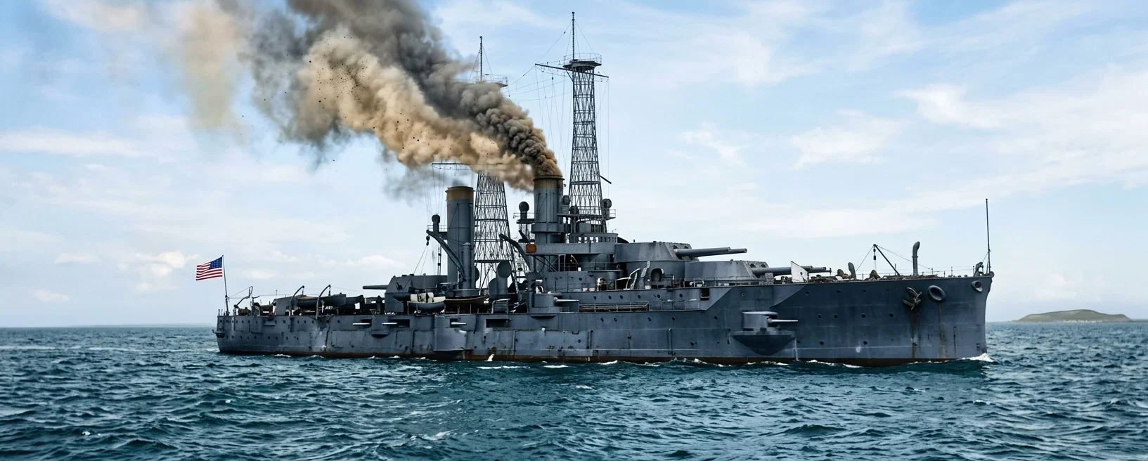 United States Battle-ship North Dakota, of the Dreadnought Type
