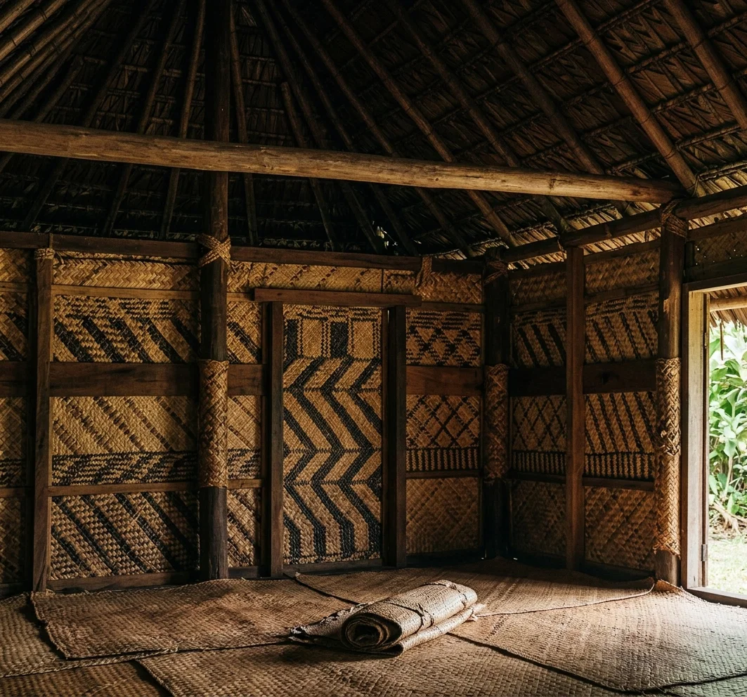 From the Scientific American
NATIVE HUT (INTERIOR)