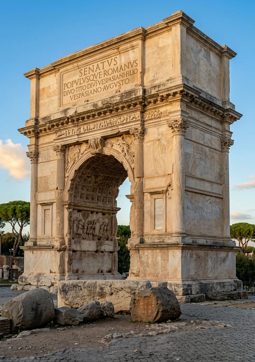 THE ARCH OF TITUS AT ROME