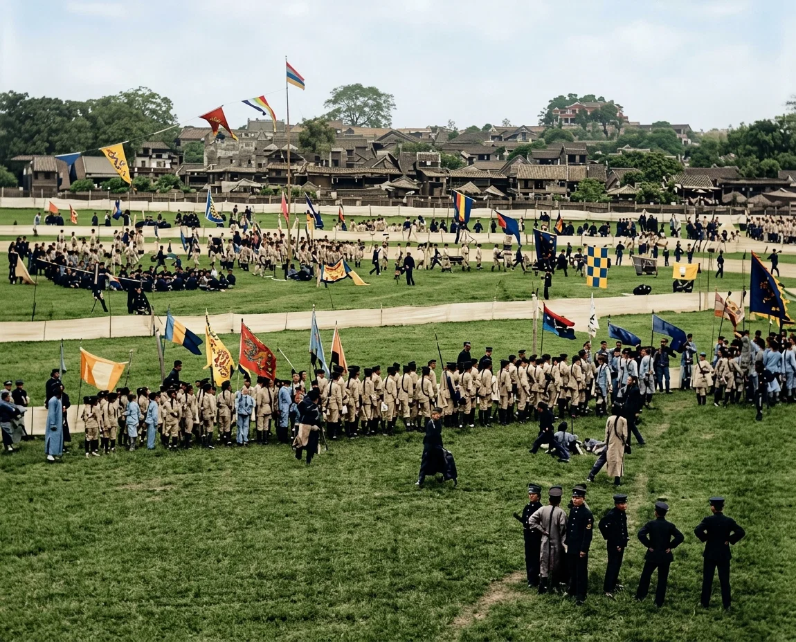 STUDENTS’ MILITARY DRILL, CANTON