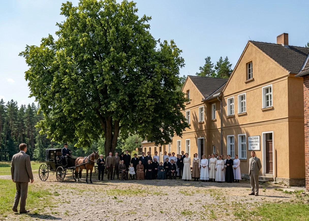 THE MAIN SCHOOL BUILDING AT THE TIME OF THE DEDICATION