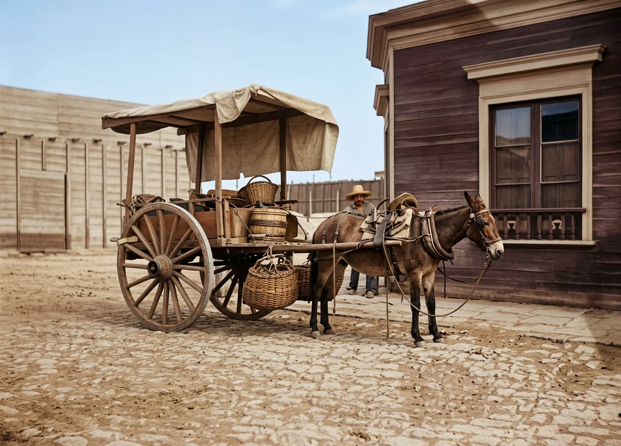 A CHILEAN GARDENER'S CART